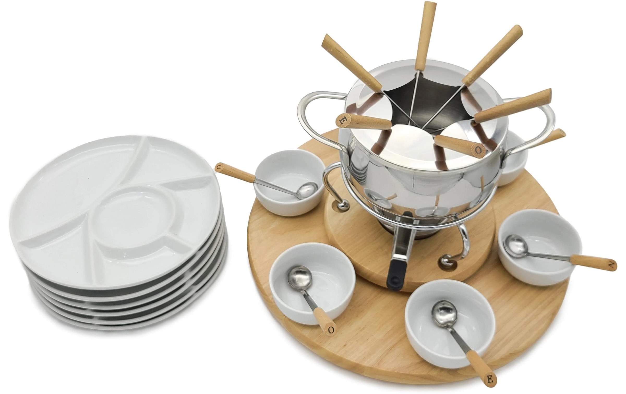 ohmex Fondue »OHM-FND-2229 29 Teile« Holzart: Bambus (China)