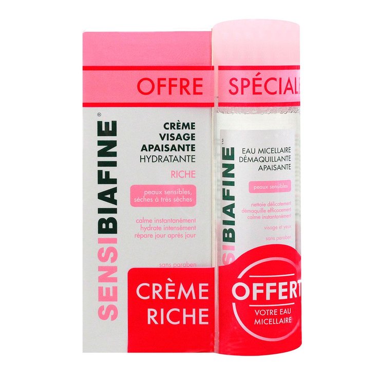 Crème riche 50ml + eau micellaire 125ml