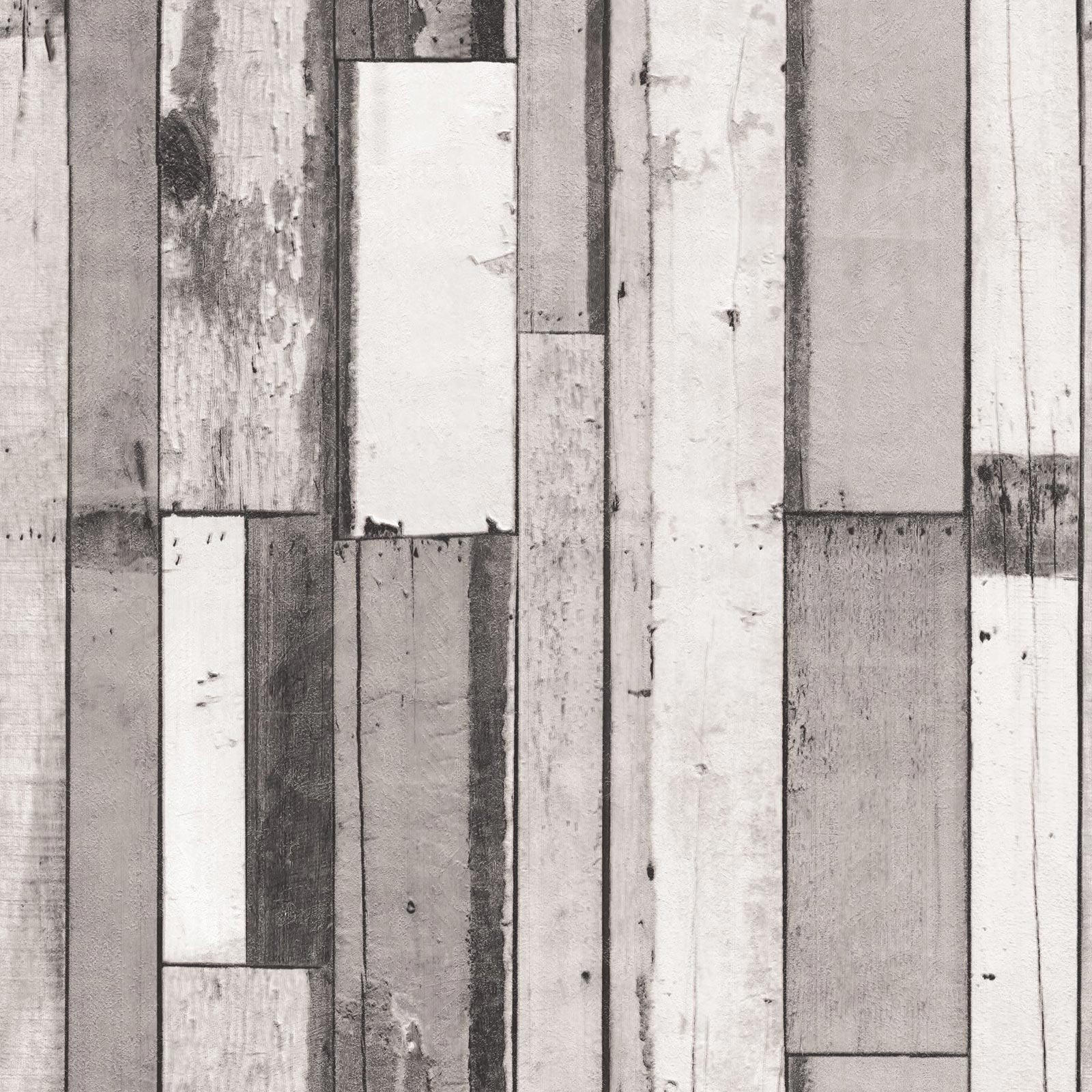 Papiertapete - beige - Holzoptik - 10 Meter