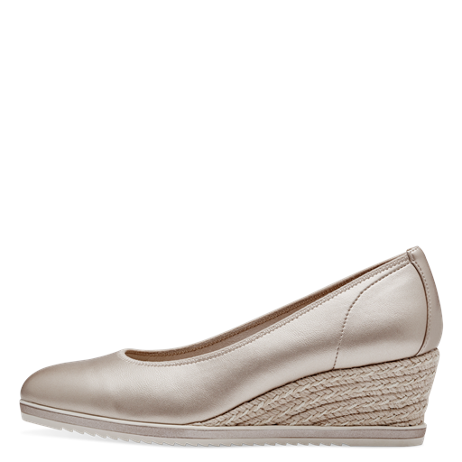 Tamaris Metallic Pumps, Light Gold, 39