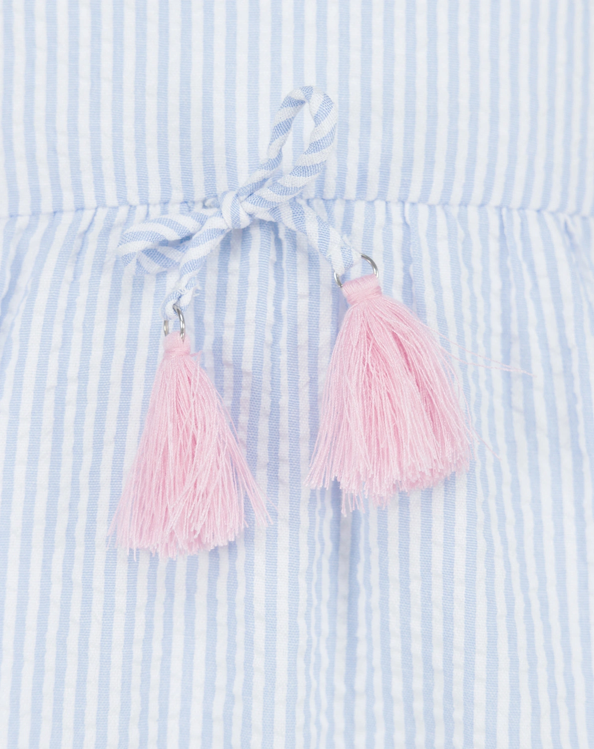 Kurzarmkleid FLOWER & STRIPES in bonnie blue