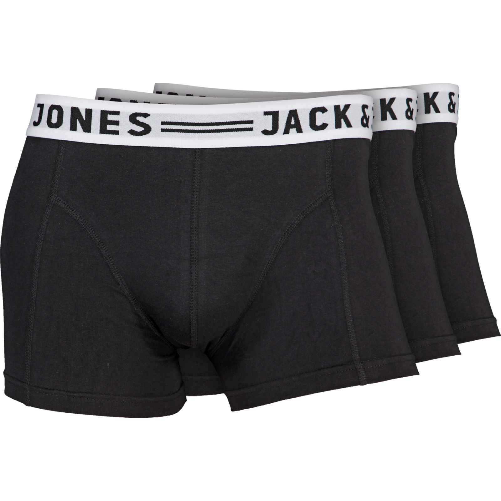 Jack & Jones Herren-Boxershorts, 3er-Pack M, grau