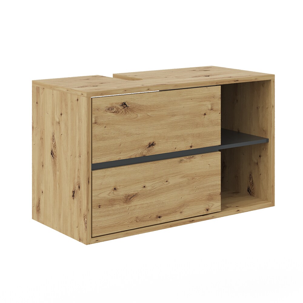 Vicco Wachtischunterschrank Viola Eiche Badschrank Waschbeckenunterschrank hängend