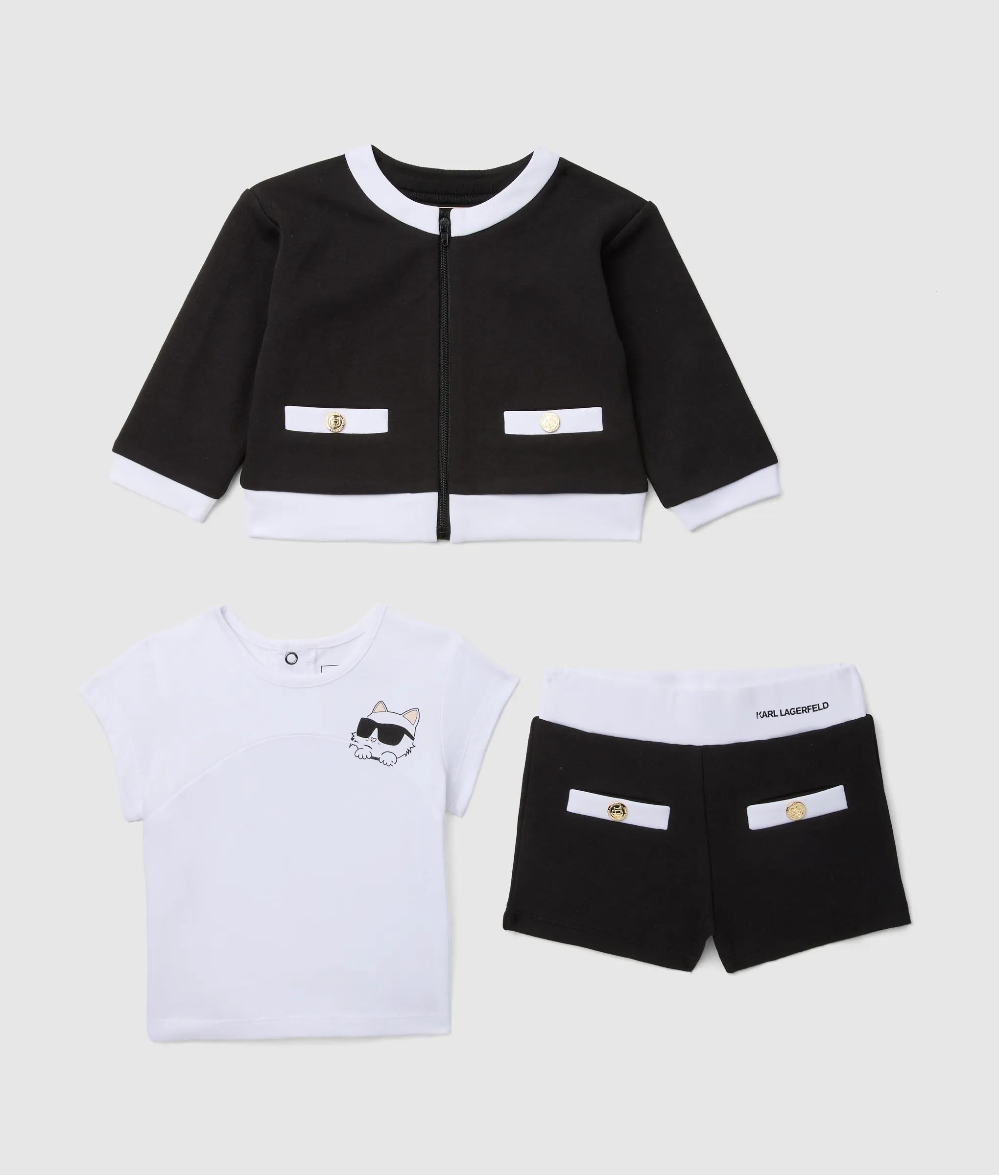 Baby set met korte broek en vest