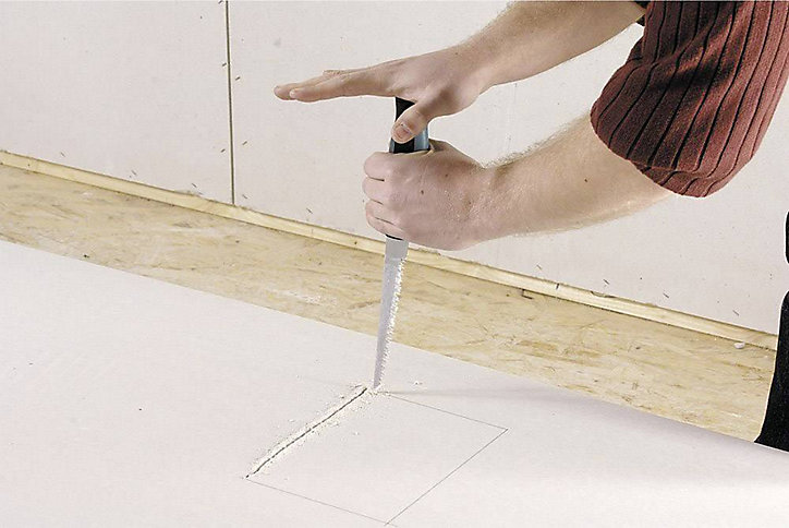Scie à main pour plaques de plâtre Wolfcraft