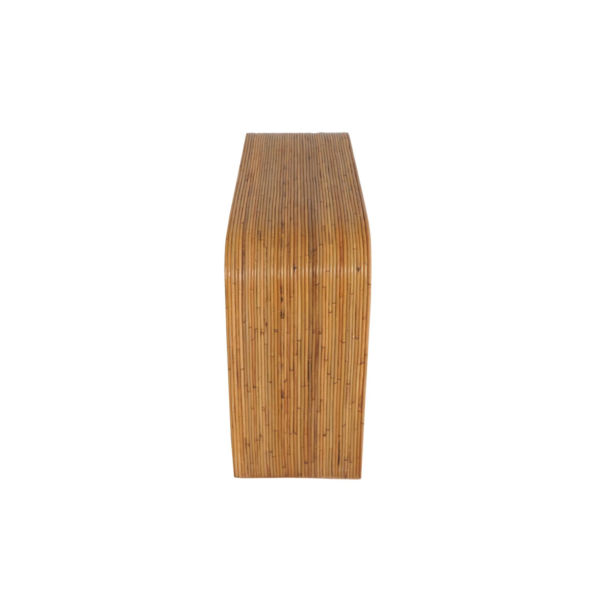 sweeek - Rotan sidetable naturel, 110cm