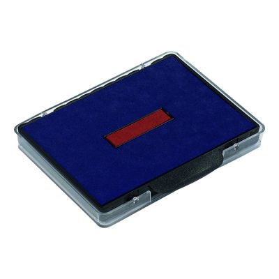 Trodat - 3 Encriers bicolores 6/58/2 recharges pour tampon 5474/5480 - bleu/rouge