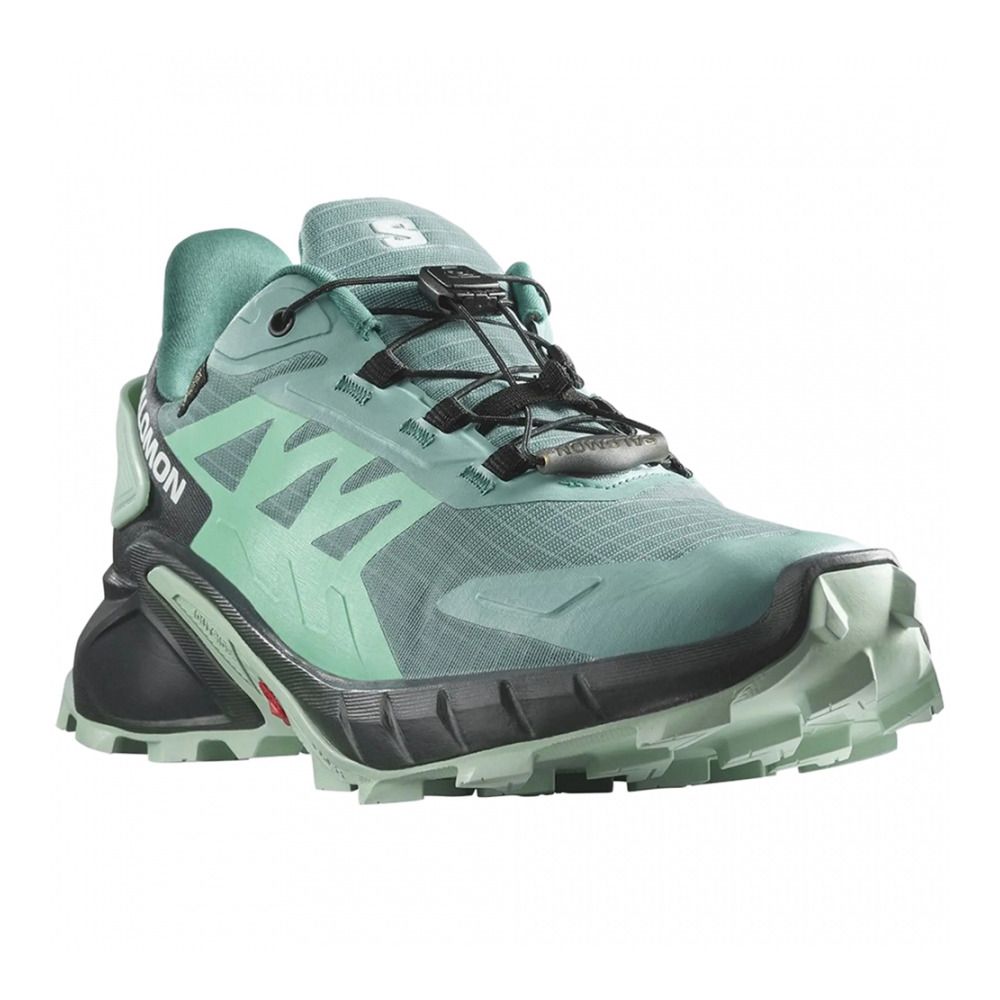 Salomon SUPERCROSS 4 GTX W - Chaussures trail Femme dusty turquoise/india ink/blue haze