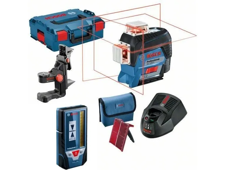 Bosch 3-plane linear laser GLL 3-80 C   BM 1   LR7   L-BOXX (0.601.063.R05)