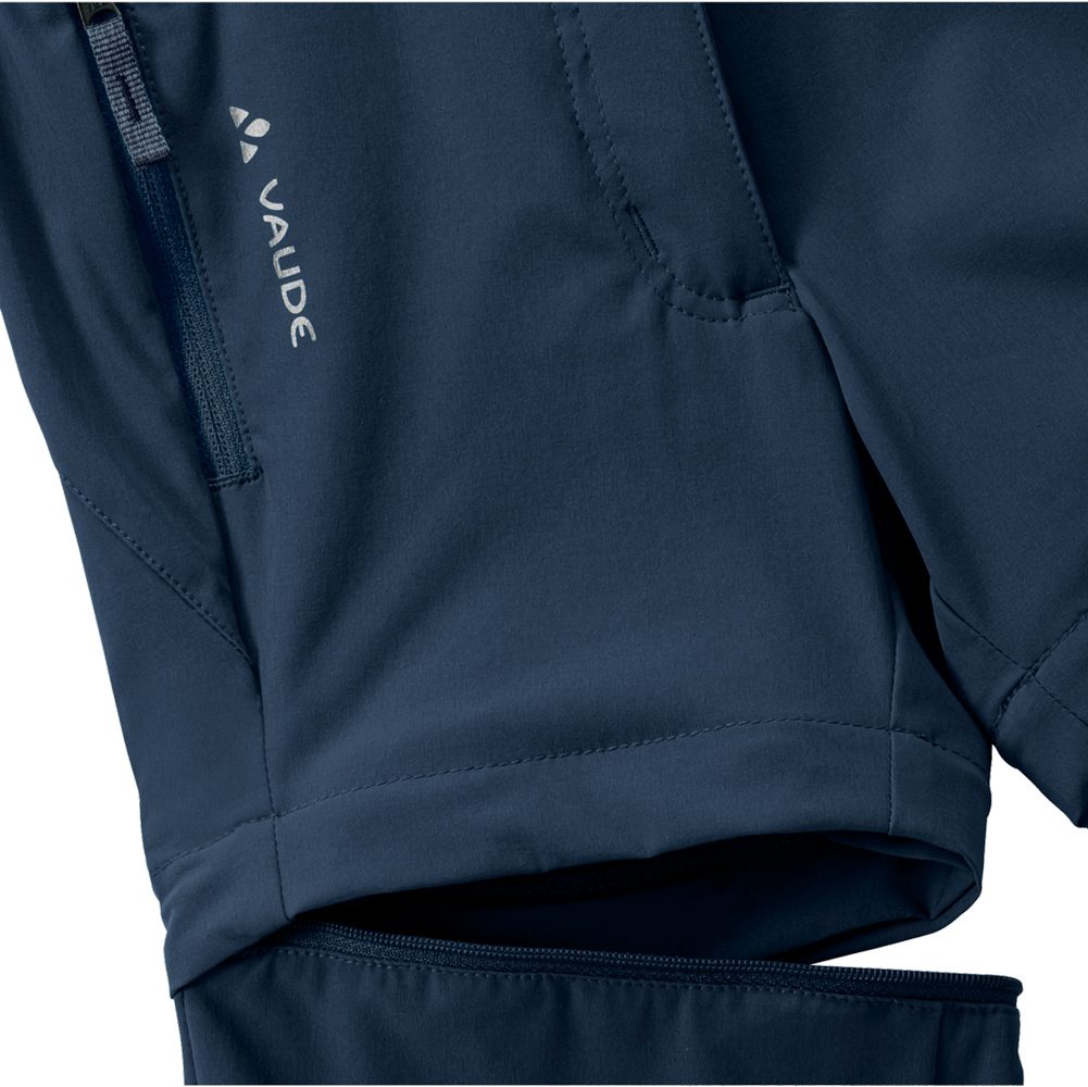 VAUDE Zip-Off Slim Fit Wanderhose Kinder dark sea