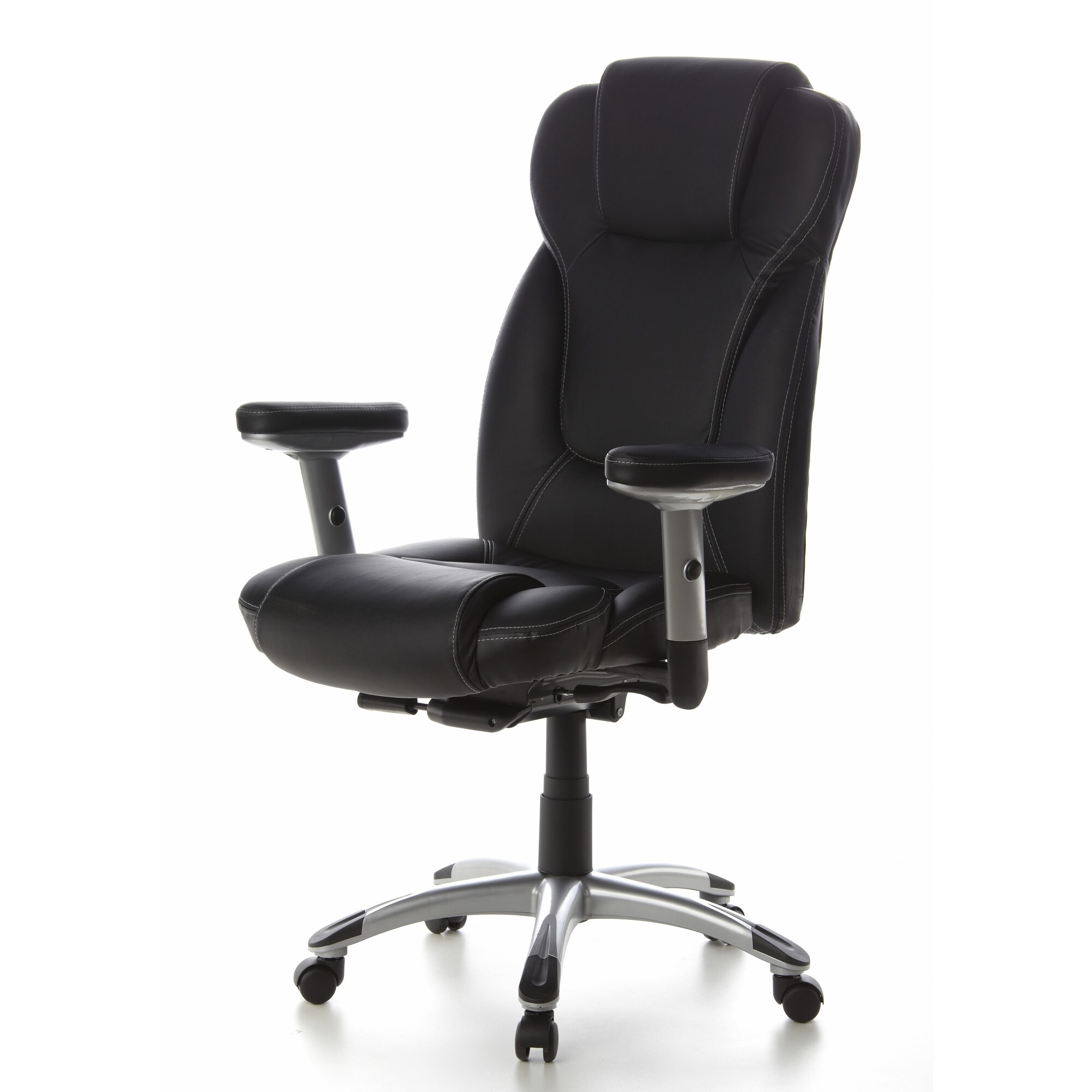 Profi Chefsessel EMBASSY 200 Leder mit Armlehnen (höhenverstellbar) hjh OFFICE