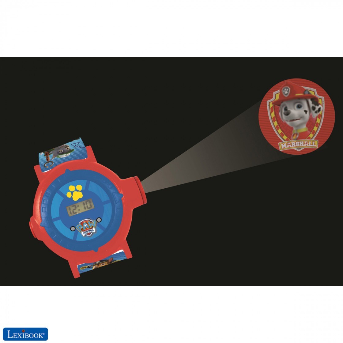 Digitale Projektionsuhr Paw Patrol mit 20 Bildern zum Projizieren