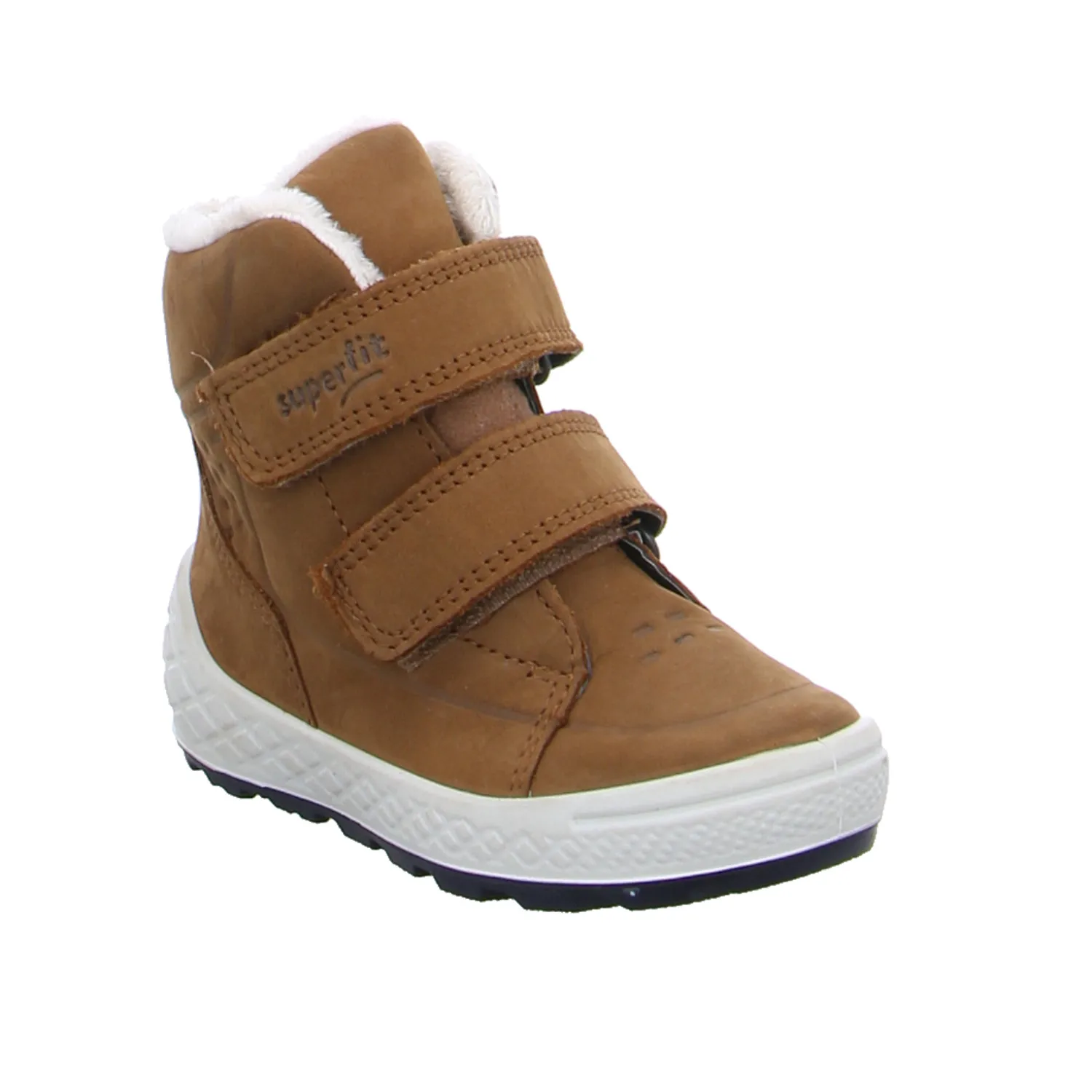 SUPERFIT Kleinkinder-Winter-Bottine Cognac Textil  Baby-Boot