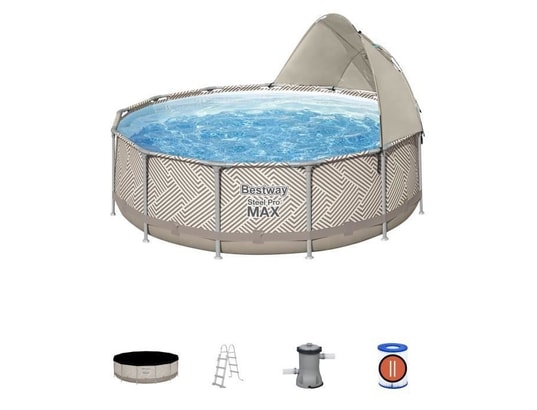 BESTWAY - Kit piscine hors sol tubulaire steel pro max™ 396 x