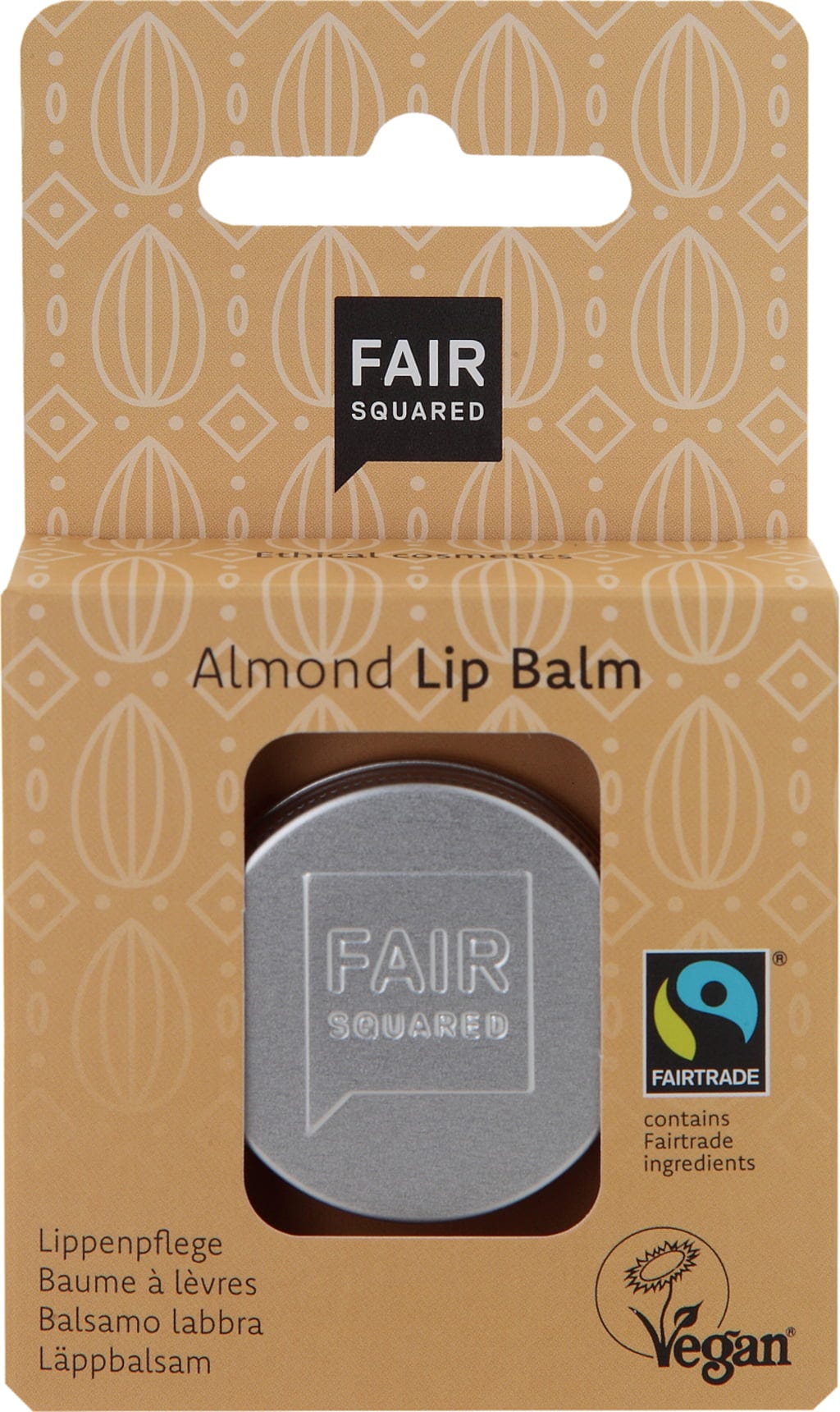 FAIR SQUARED  Lip Balm Almond, 12 g
