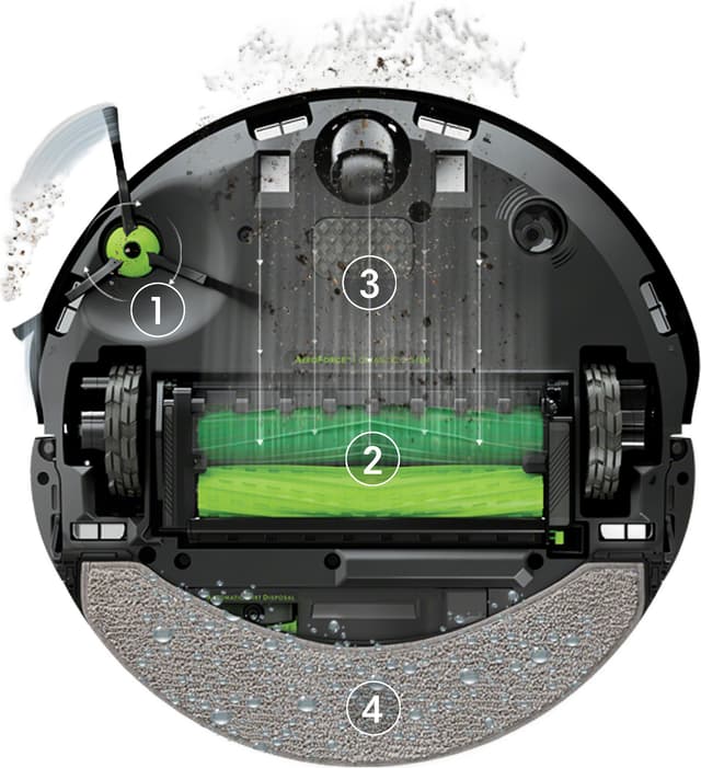 iRobot Roomba Combo 10 Max rengøringsrobot X085840 (sort)
