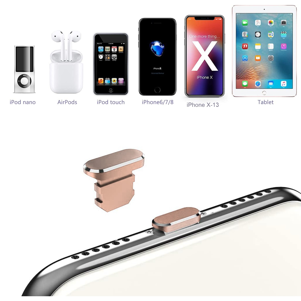 Beskyttelsesdeksel for iPhone Støvtett plugg