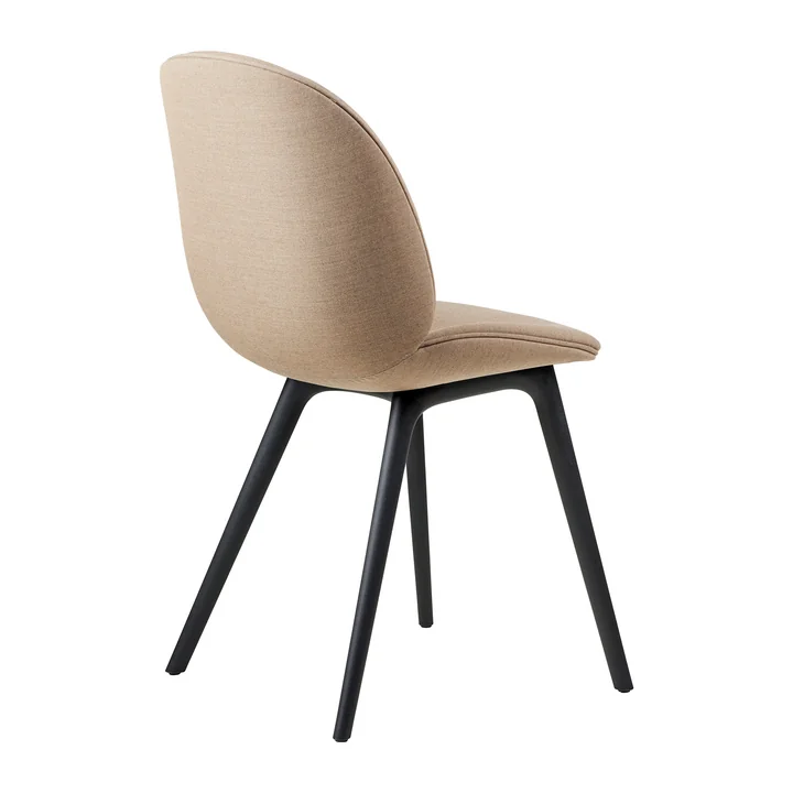 Gubi - Beetle Dining Chair Frontpolsterung (Conic Base), Schwarz / Enzo Degli Angiuoni (0023)