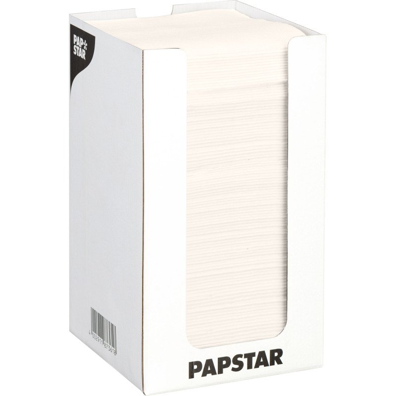 Serviette de table en ouate 2 plis 20 x 20 cm - Boite distributrice de 100