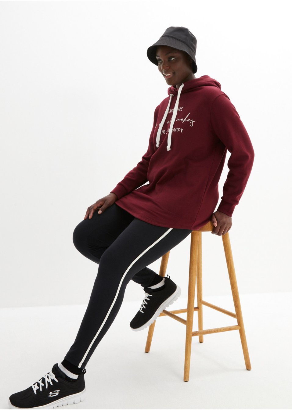 Survêtement avec sweat long et legging (ens. 2 pces.)