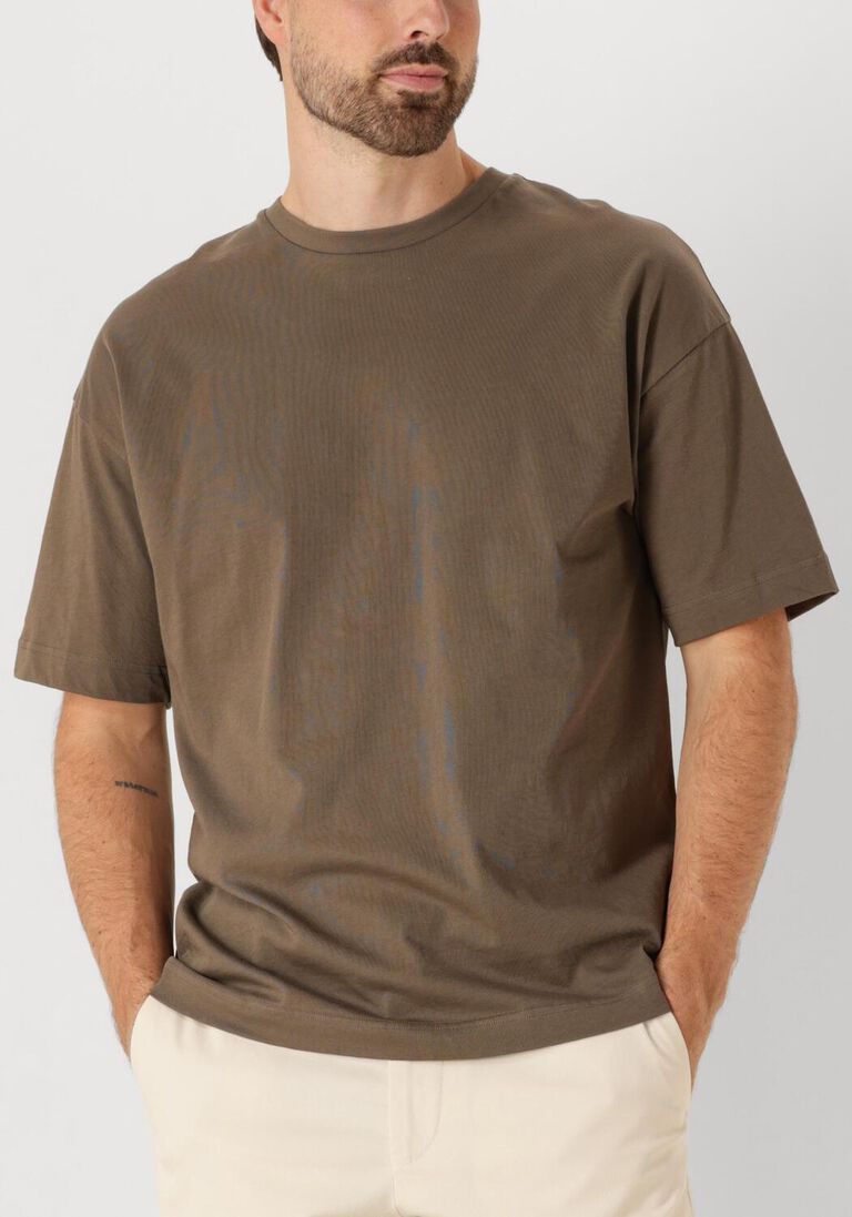 olijf drykorn t-shirt kayro 520198