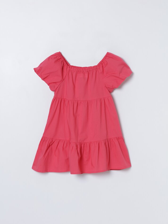 Vestido de popeline - Morango