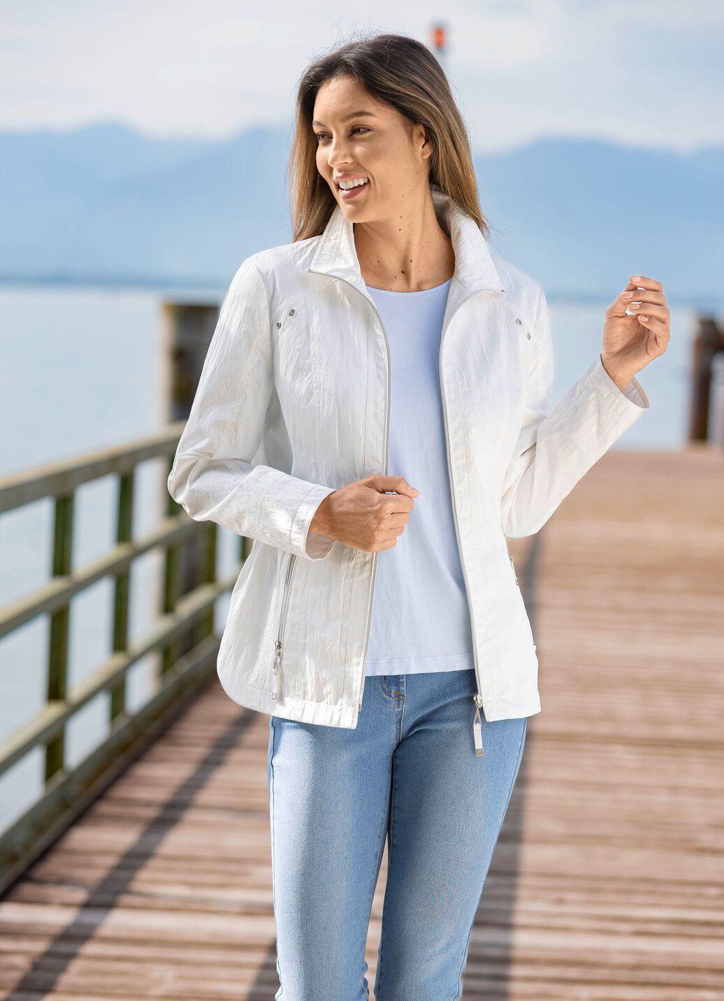 Jacke mit Reißverschlusstaschen