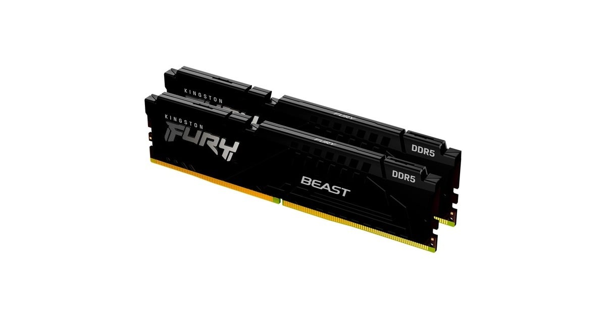 Kingston FURY64 GB DDR5-6000 (2x 32 GB) Kit werkgeheugen  (Zwart, KF560C30BBEK2-64, Beast, XMP, EXPO)