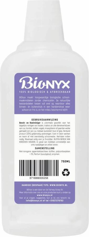 BIOnyx bench- en kooireiniger 750 ml