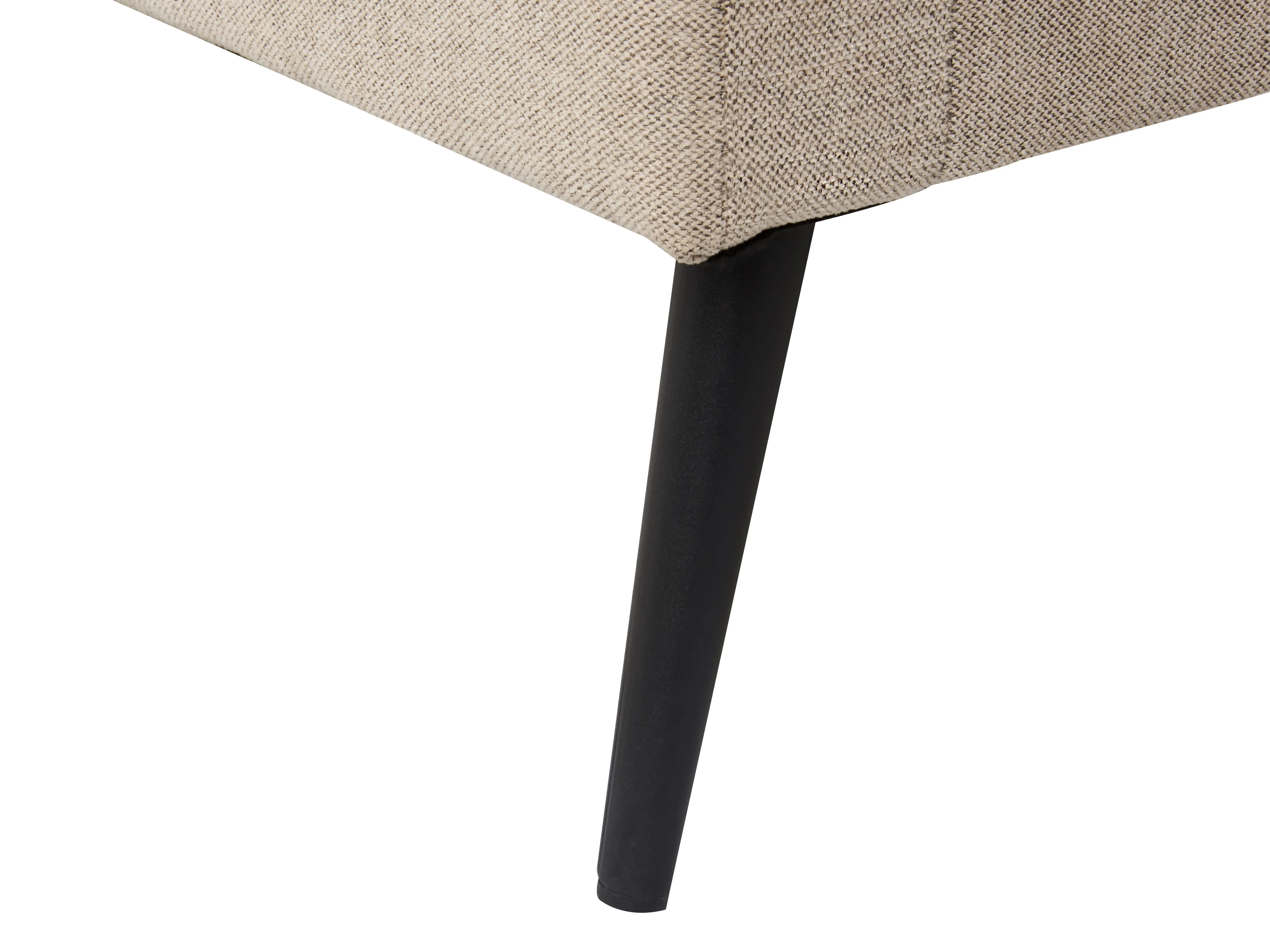 Rechtszijdige chaise longue YERRES Stof Beige