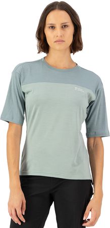 DIVERSION Damen-Merino-Kurzarmshirt  dewdesert sage  M
