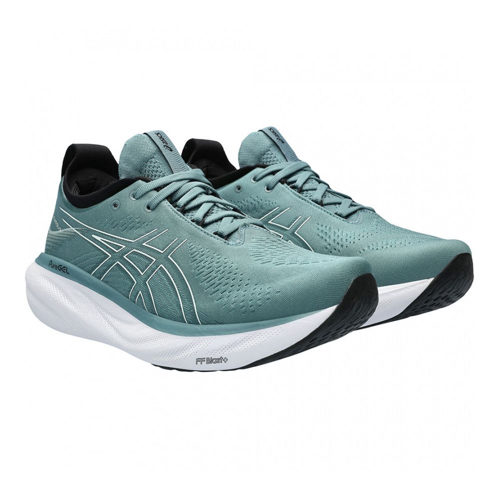 Asics GEL-NIMBUS 25 - Chaussures running Homme foggy teal/pure aqua