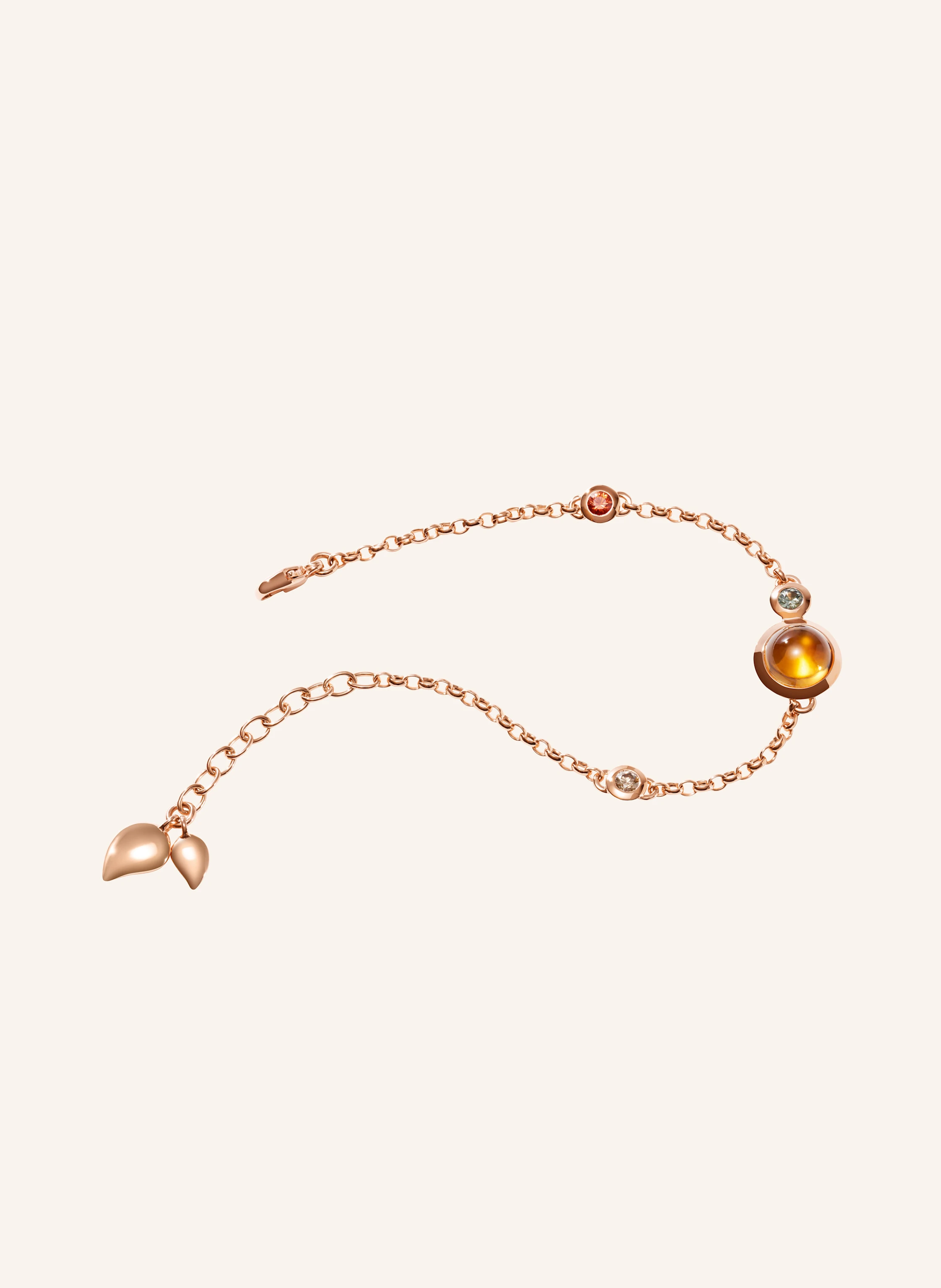 TAMARA COMOLLI Armband BRACELET BOUTON MINI CHAIN 'INDIAN SUMMER' - SMALL/MEDIUM 18K Roségold