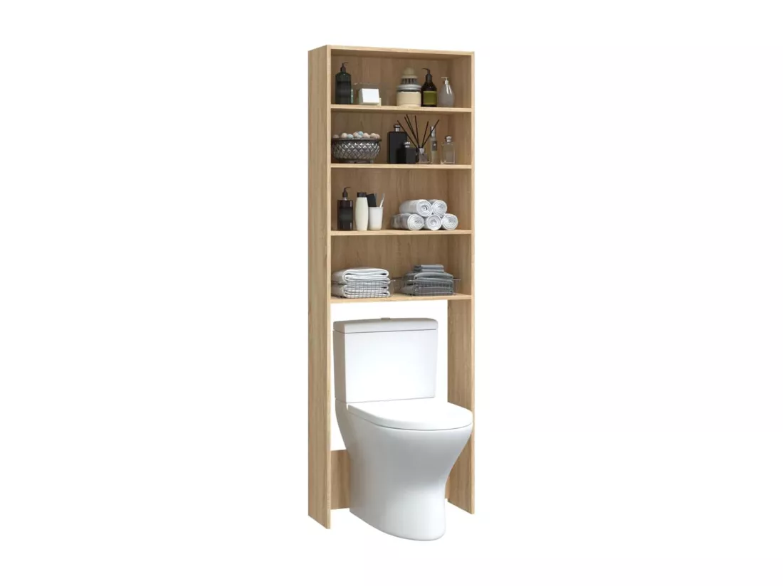 Meuble de machine à laver Chêne sonoma 64x24x190 cm