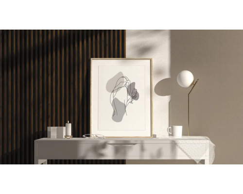 Decoratief paneel Linea Slim 3 notenzwart 30x150x2650 mm