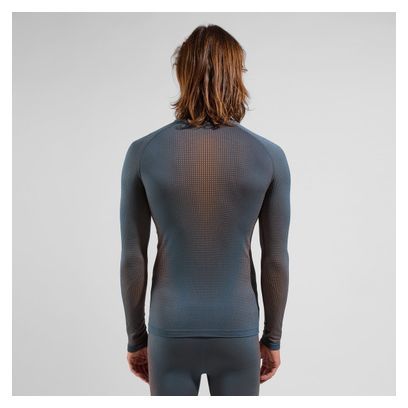 T-Shirt Technique Odlo 1/2 Zip Performance Warm Eco Bleu