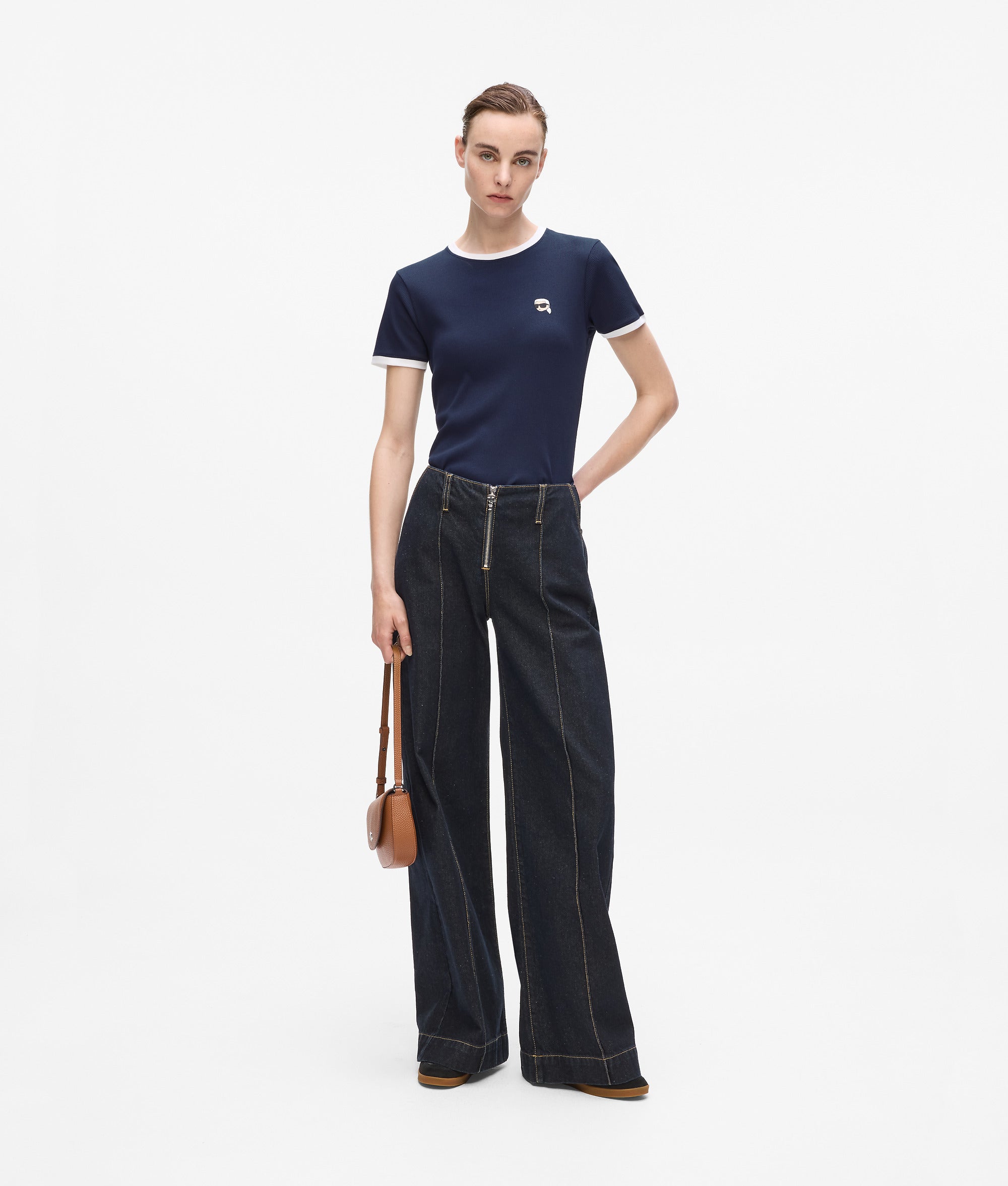 IKON slim fit rib T-shirt