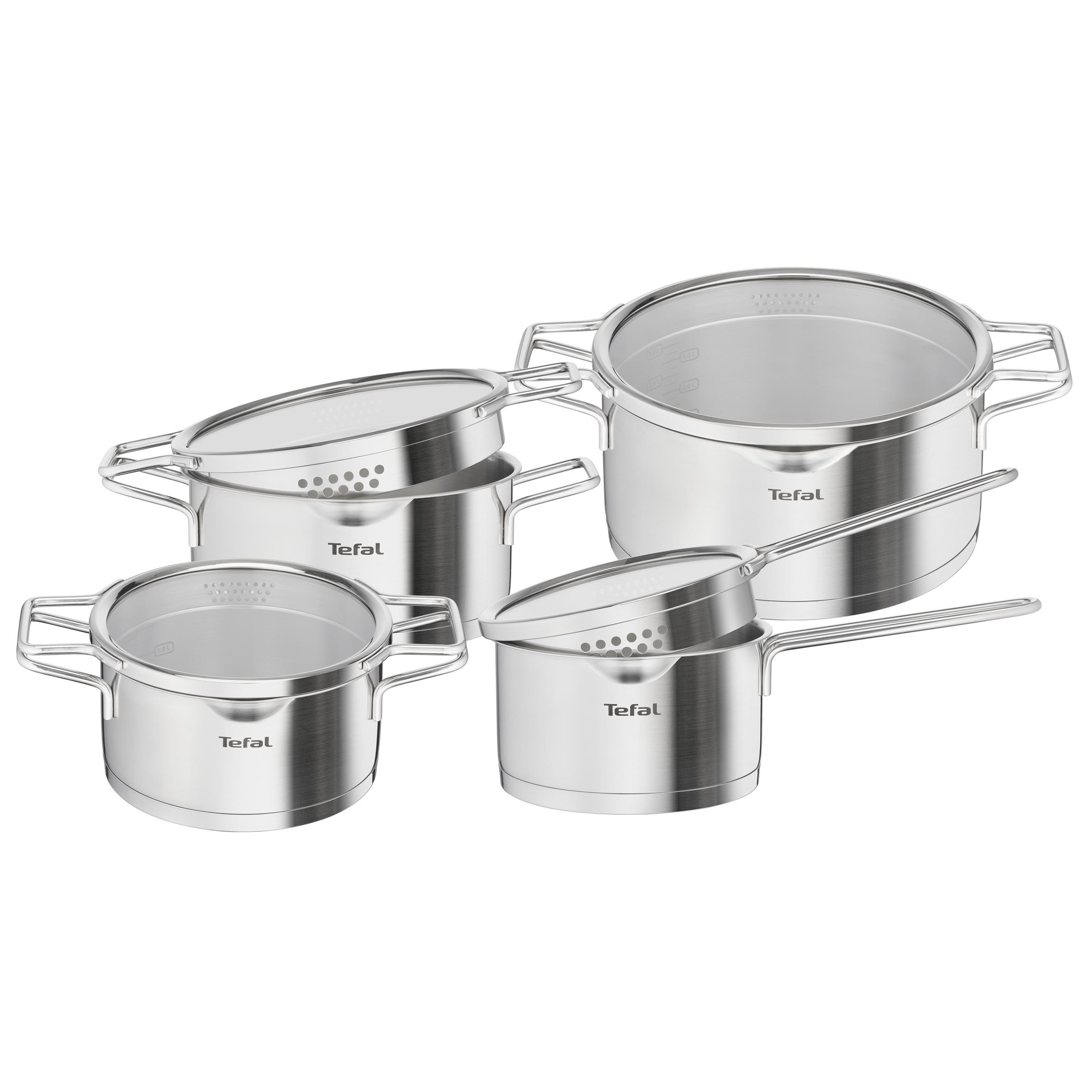 Nordica 4-delig (steelpan 16 cm, kookpan 18/20/24 cm) - inductie
