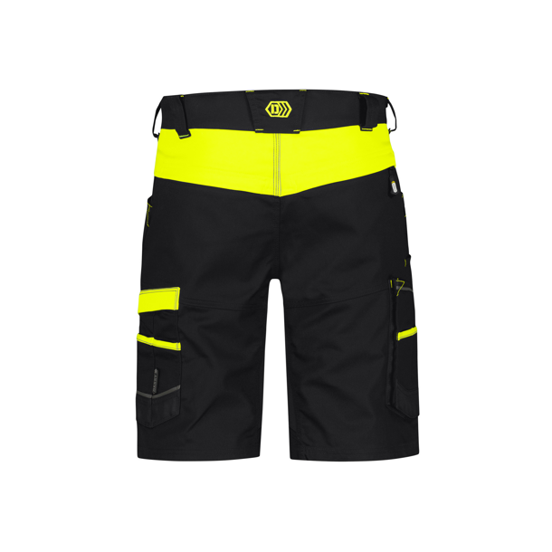 250108 Dassy Manilla arbejdsshorts sort - flour gul