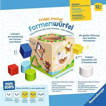 Ravensburger ministeps: Fridas frecher Formenwürfel