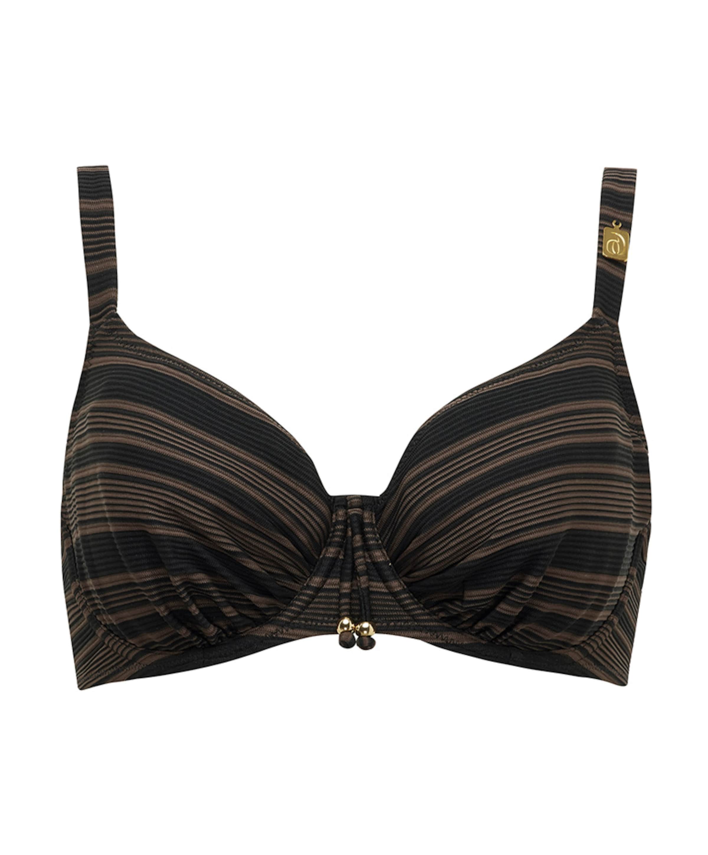 Annadiva Dames bikinitop zwart