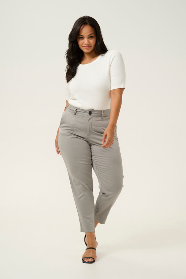 Kaffe Curve KCleana Chino 7/8 Pants Steeple gray