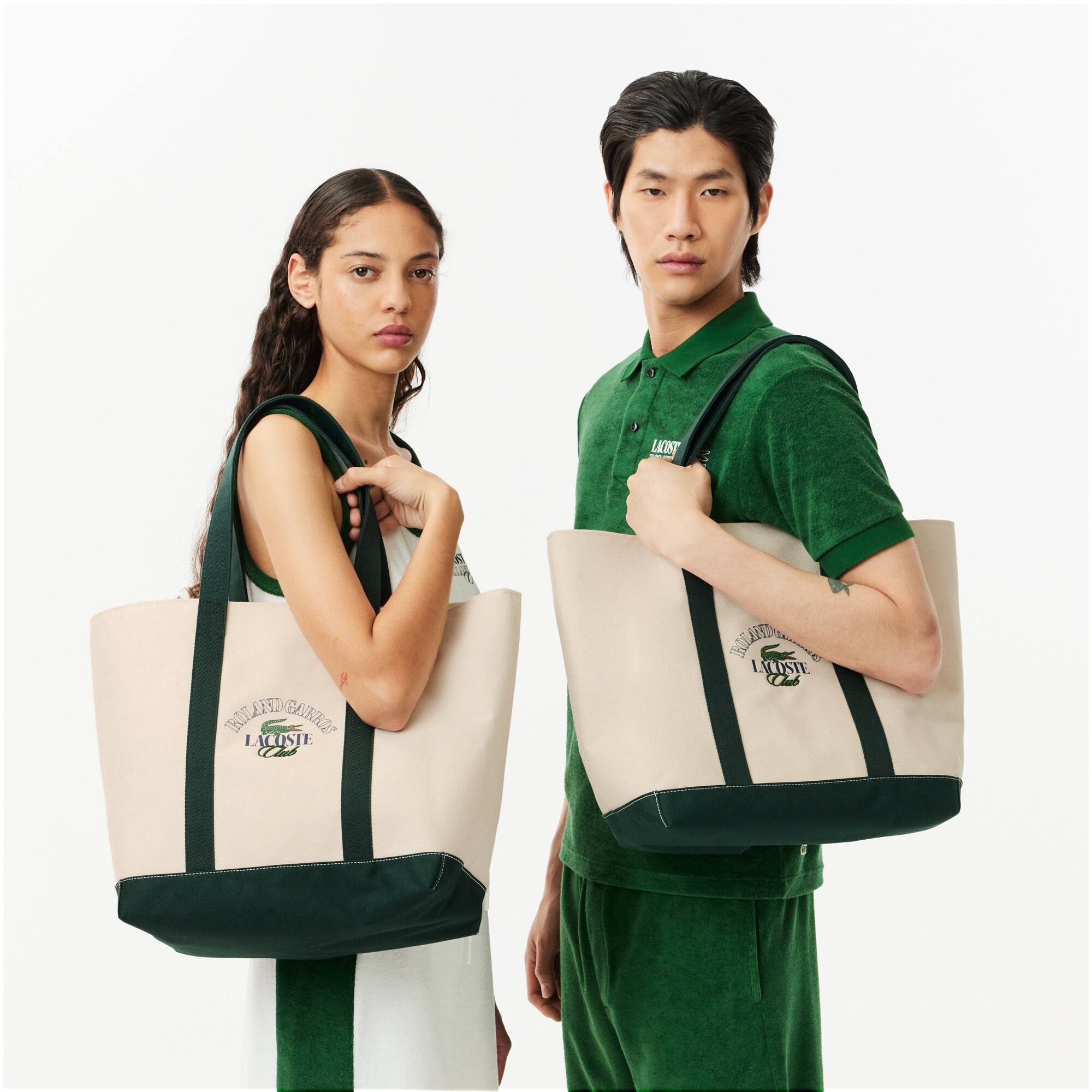 Tote-Bag mit Laptopfach French Open Edition Taschen - Weiss - Lacoste - Unisex