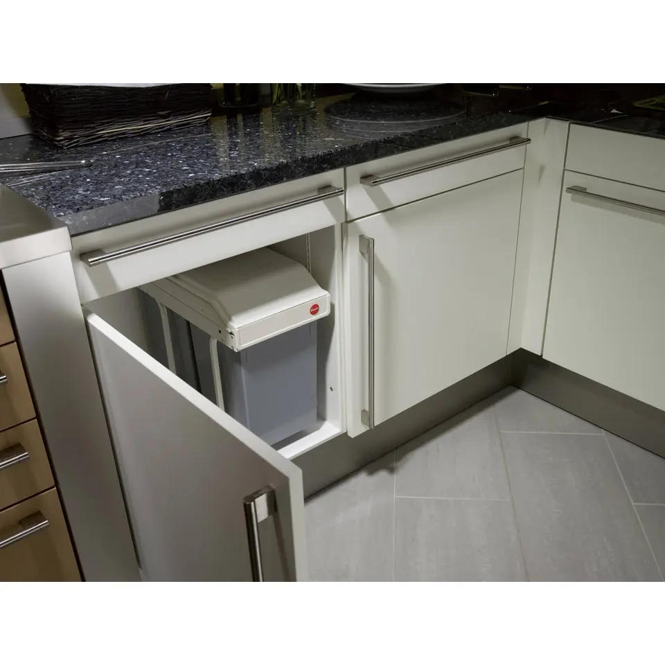 Hailo Multi-Box Duo L Inbouwprullenbak - 2x14L - wit