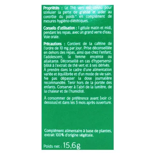 Chá Verde Orgânico Naturaactive - 60 cápsulas