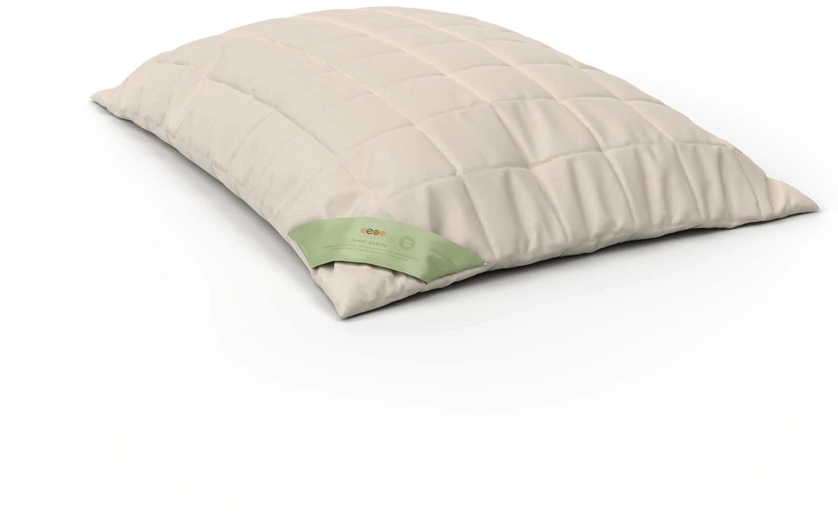 Klassisches Kopfkissen Fortuna 65 x 100 cm<br>Kissen aus Merino Baumwolle