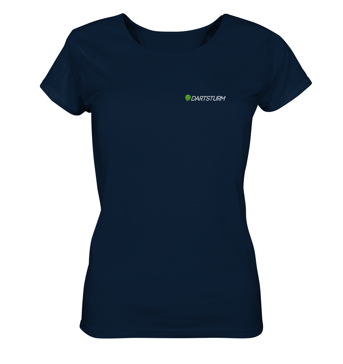 DartSturm - Logo Weiß Damen Shirt (Stick)