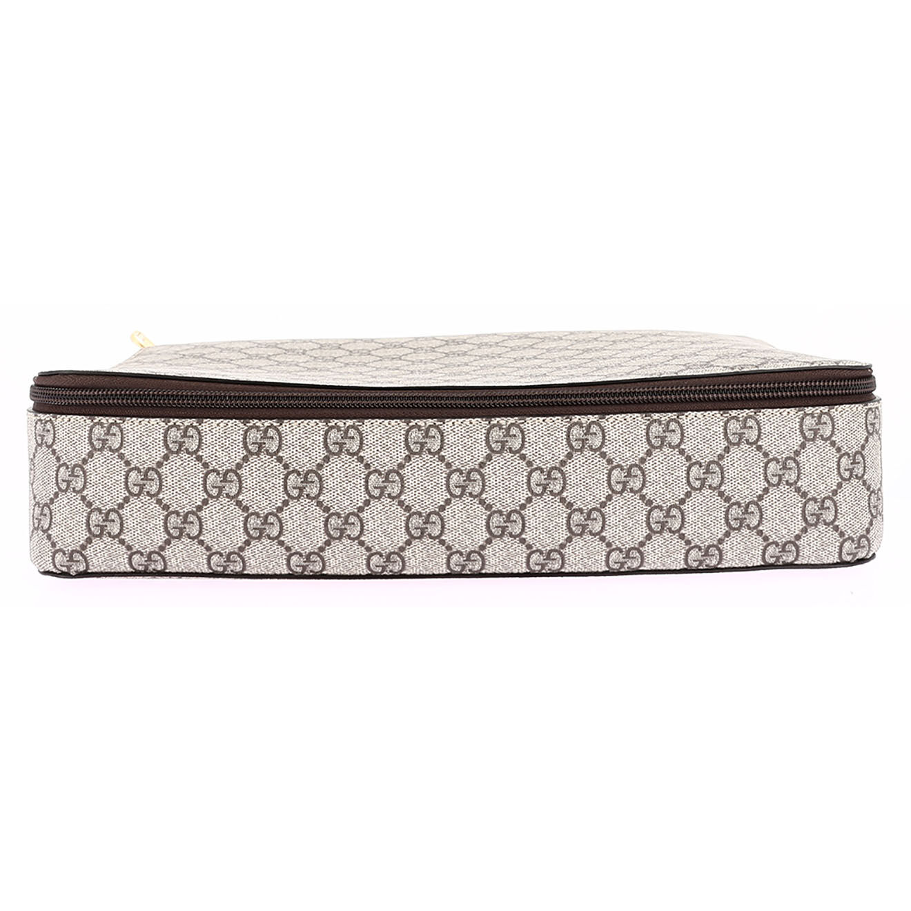 Gucci Pochette en Toile enduite Monogramme beige - Neuf avec étiquette - 35x7 cm