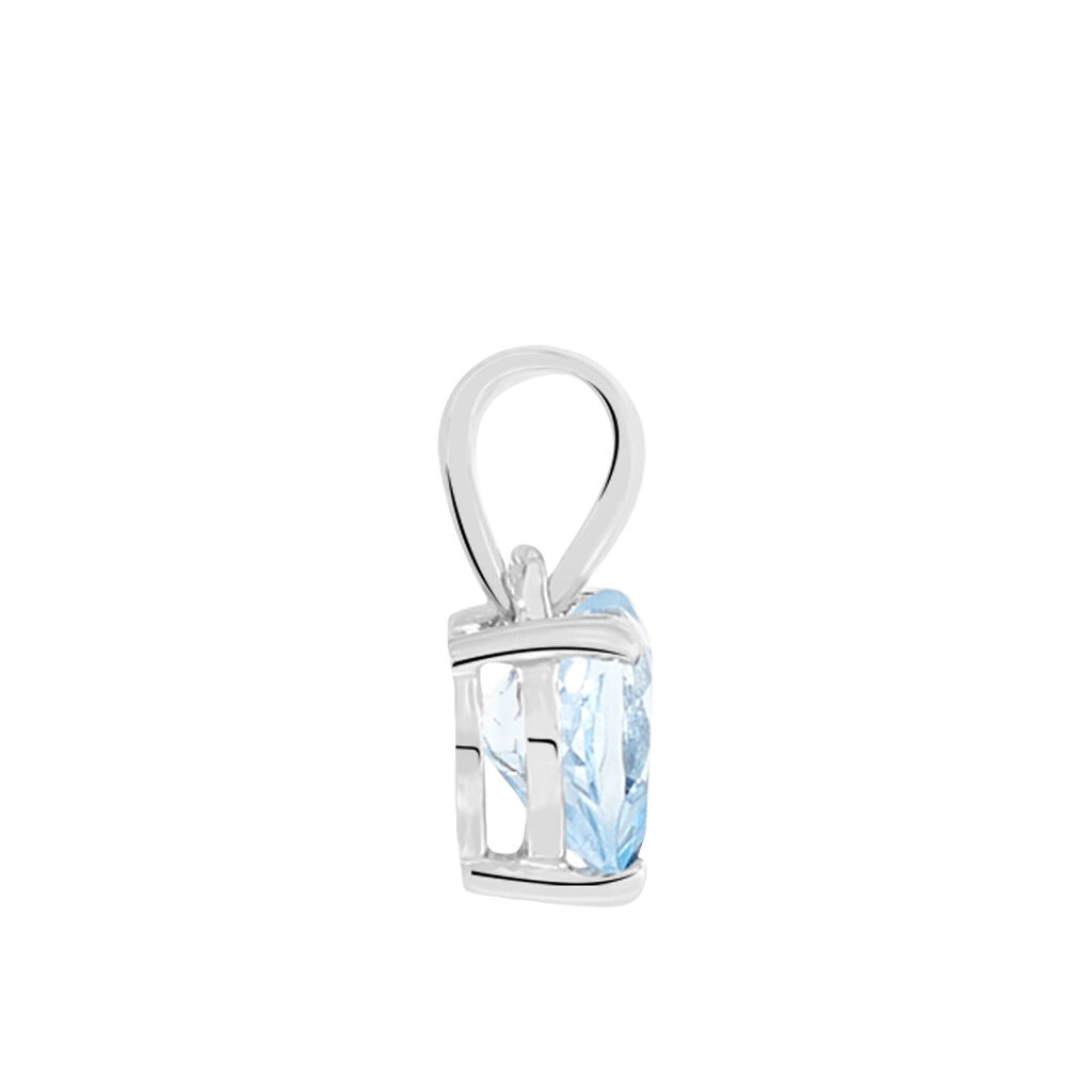 Pendentif Miyah Or Blanc Topaze