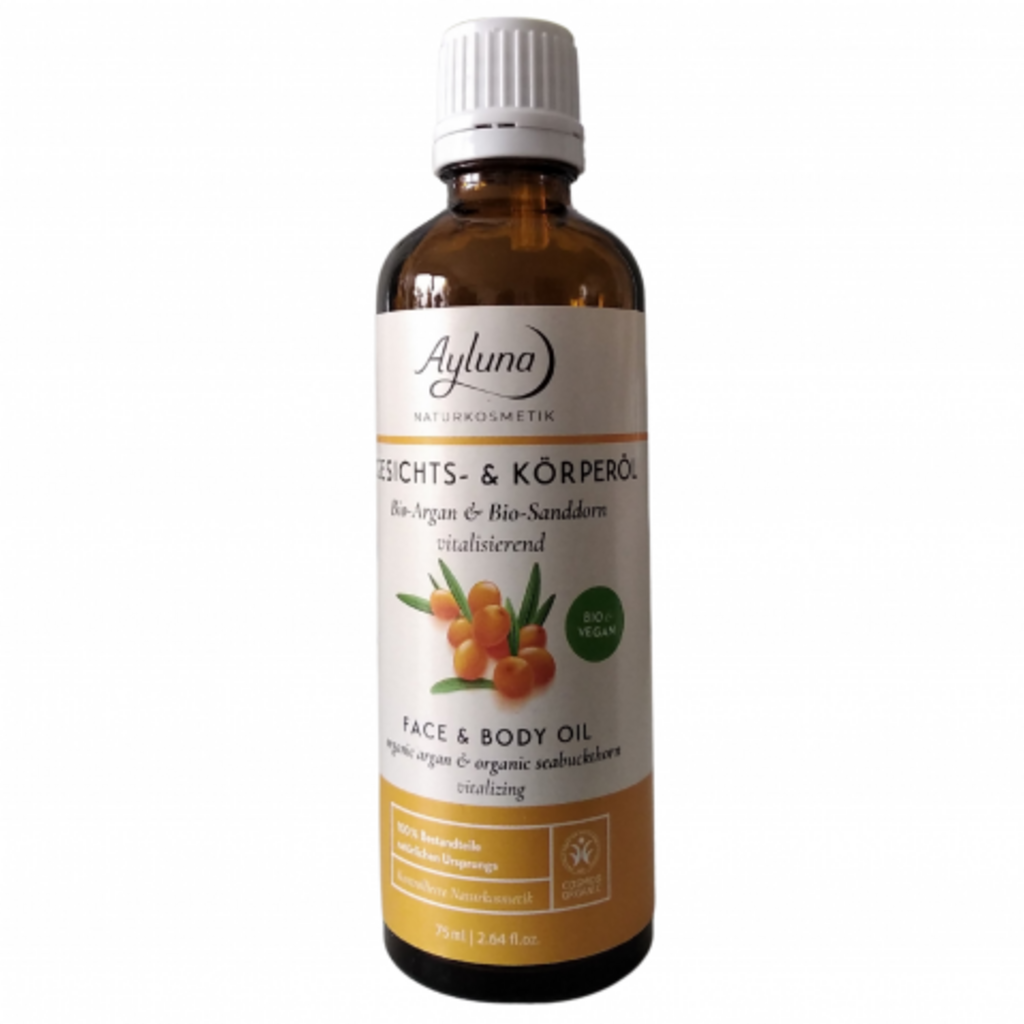 Ayluna  Gesichts- & Körperöl Bio-Argan & Bio-Sanddorn, 75 ml